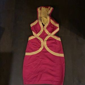 Pink and yellow dress